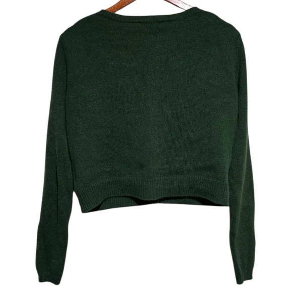 Reformation Clara Cashmere Cardigan in Grass Size Small - Picture 4 of 5